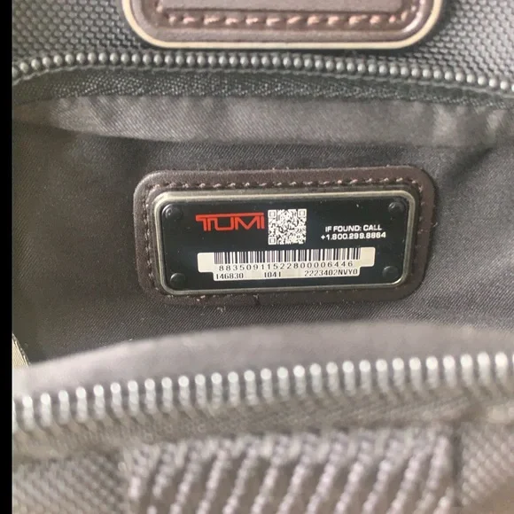 Fashion Men's Tumi Black Belt Bag